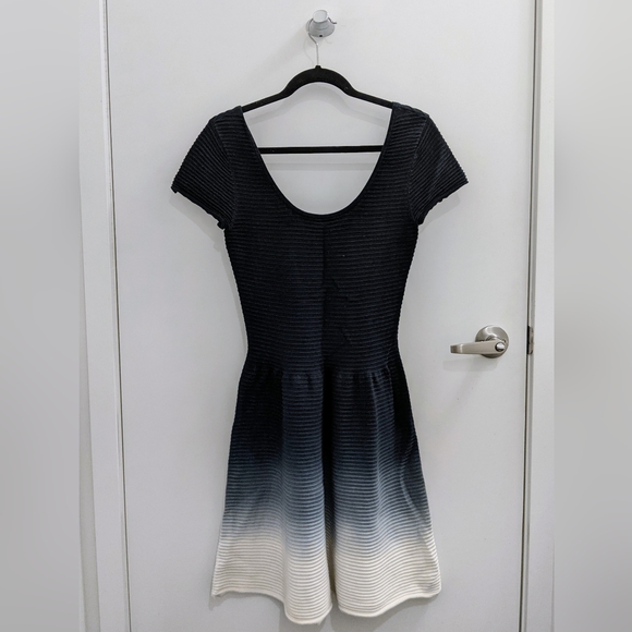 SANDRO fit and flare gradient cotton dress (sz 2) - Picture 1 of 5